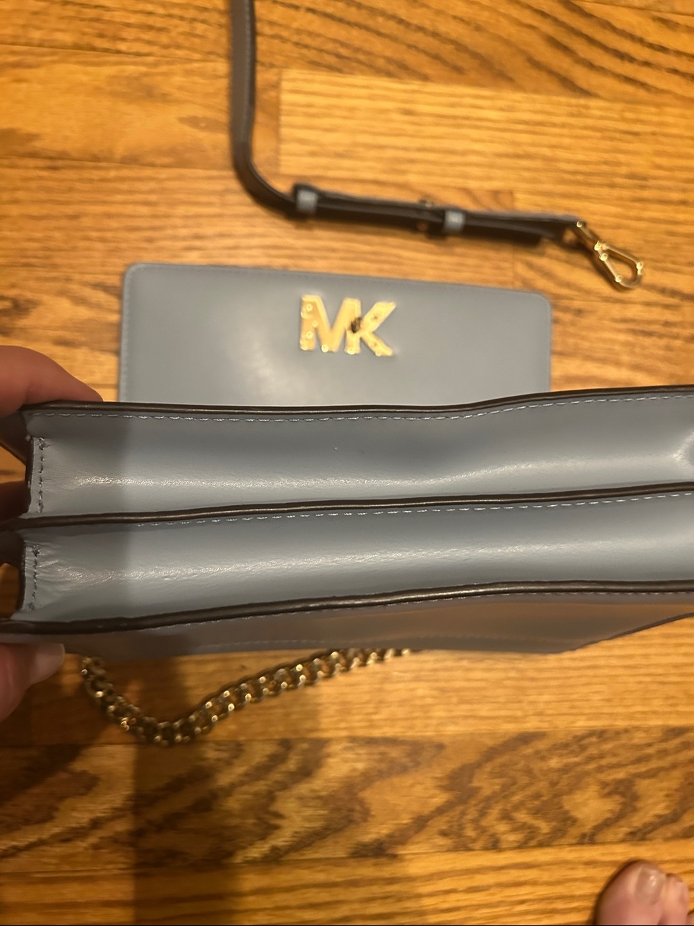 NWOT Michael Kors Mott Leather Chain Shoulder Bag - Picture 5 of 5